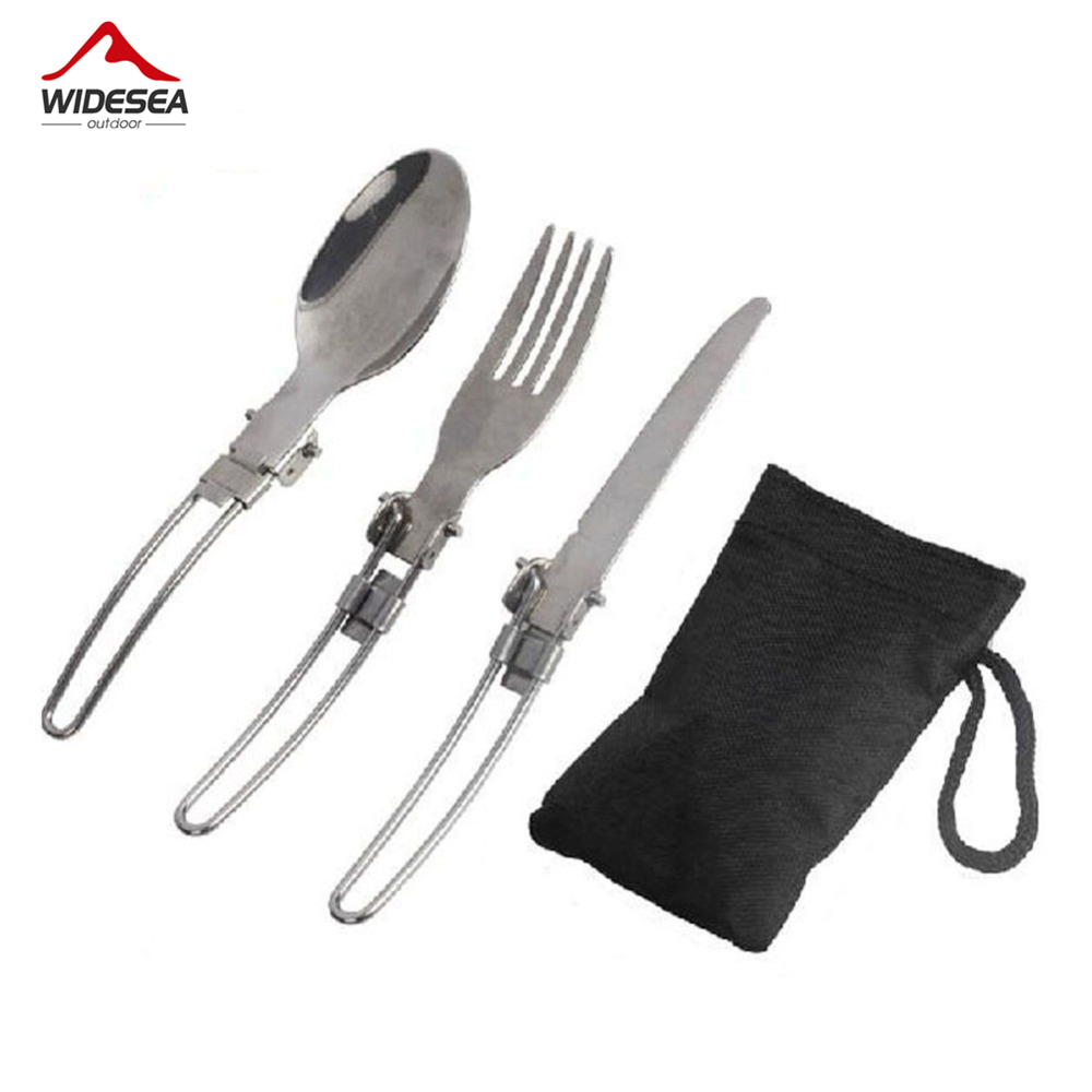 Outdoor Camping Dining Set - 3 Pcs 1 Set Portable Outdoor