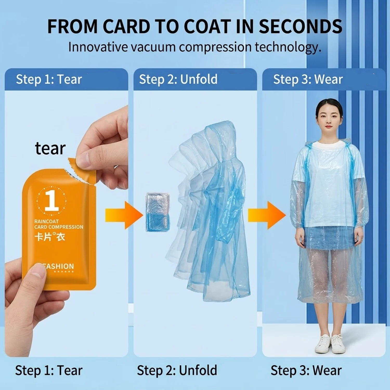Portable Card Size Disposable  - Camping Rain Poncho review and price